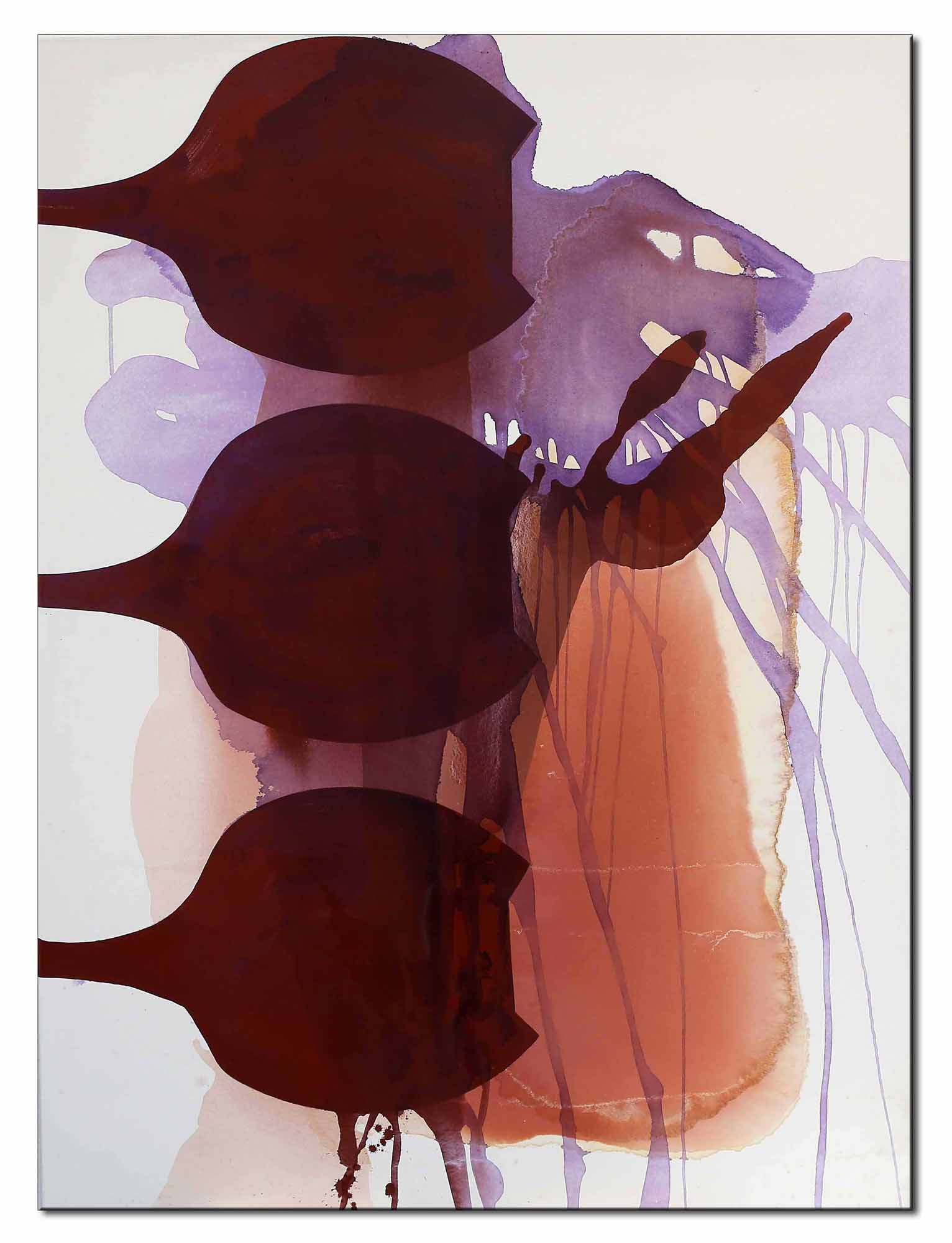 groot schilderij door Nederlandse organisch abstract expressionist geïnspireerd door Sigmar Polke